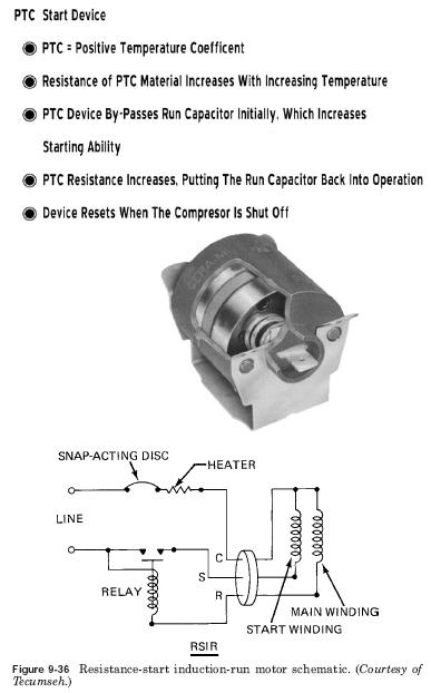 Resistance-start induction-run motor